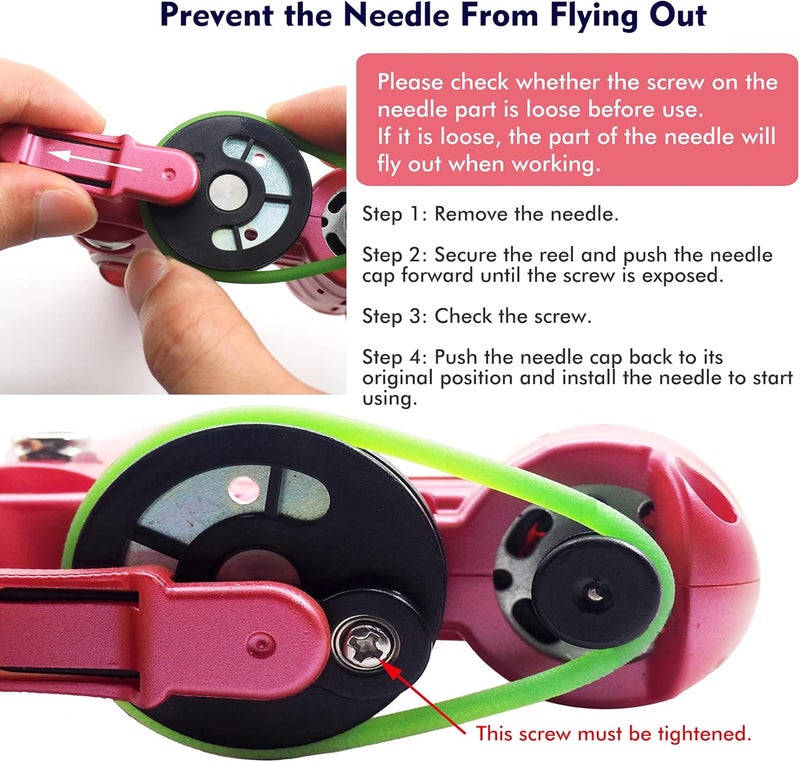 CUPTURNER Needle Felting Machine for Quick Felting, Electric Felting Needle Machine Kit with Speed Control, Needle Felting Tool for Wool Painting and Felted Animals, Pink - Image 3
